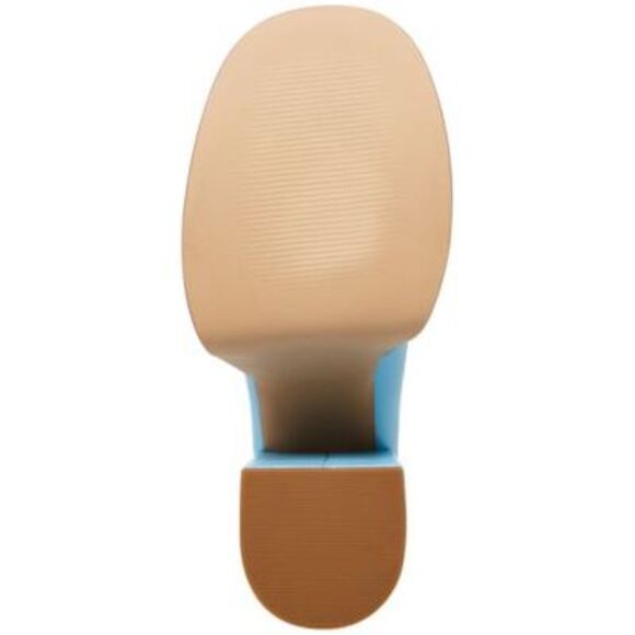 NWT STEVE MADDEN Womens Light Blue 2" Platform Catelyn Slip On Oxfored Heels 5 M - Picture 4 of 5